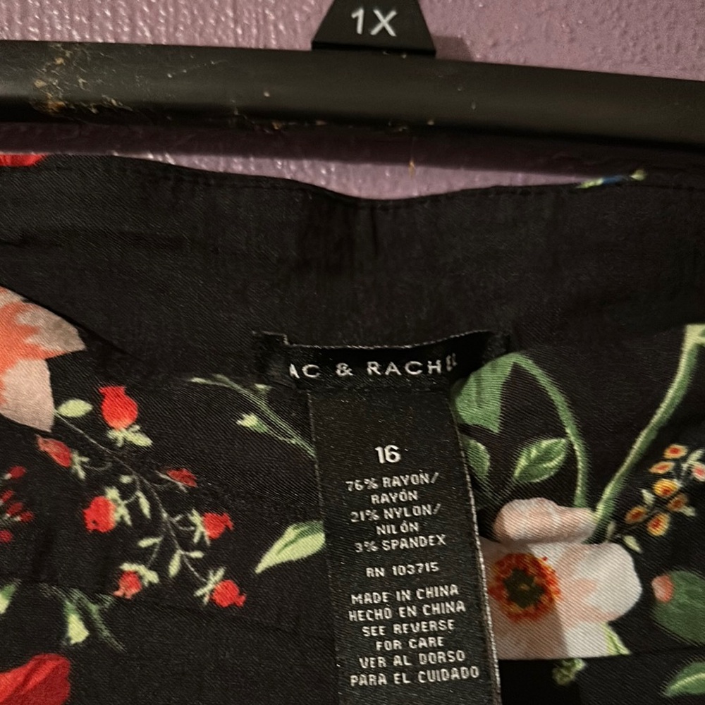 AC & Rach Floral Dress - Black and Multicolor